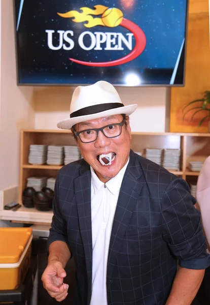 Iron Chef Masaharu Morimoto during US Open food tasting preview in New York — Stock Photo, Image