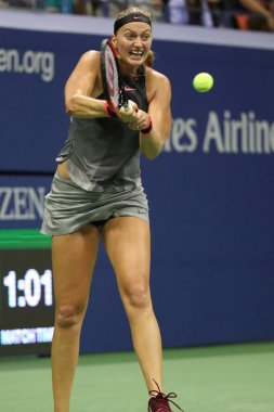  Eylem sırasında onun bize açık 2017 yılında iki kez Grand Slam şampiyonu Petra Kvitova yuvarlak 4 maç