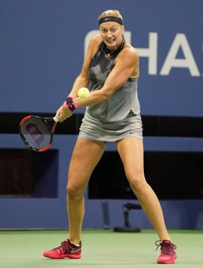  Eylem sırasında onun bize açık 2017 yılında iki kez Grand Slam şampiyonu Petra Kvitova yuvarlak 4 maç