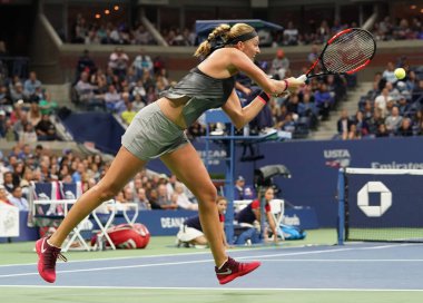  Eylem sırasında onun bize açık 2017 yılında iki kez Grand Slam şampiyonu Petra Kvitova yuvarlak 4 maç