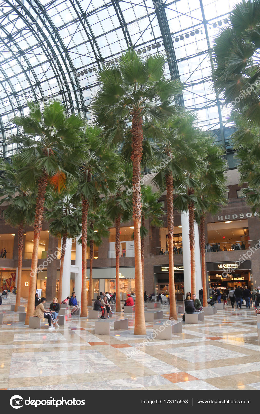 Winter Garden In Brookfield Place Lower Manhattan Stock