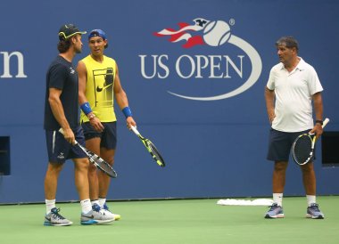 Takım Nadal bize açık 2017 uygulamaları sırasında 