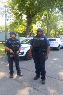 New York polisi counter Terörizm memurları güvenlik sağlama