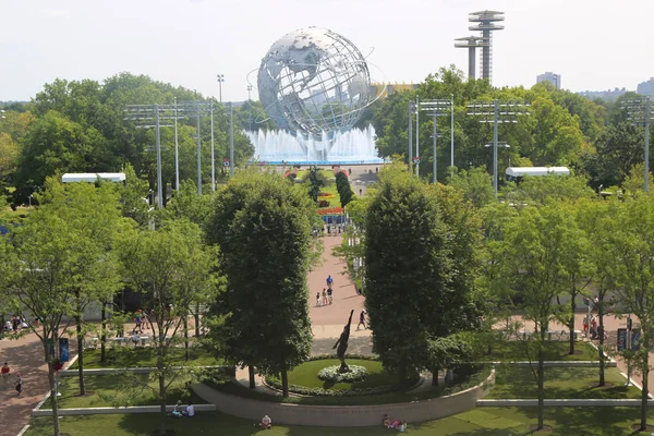 1964 Feria Mundial de Nueva York Unisphere en Flushing Meadows Park — Foto de Stock