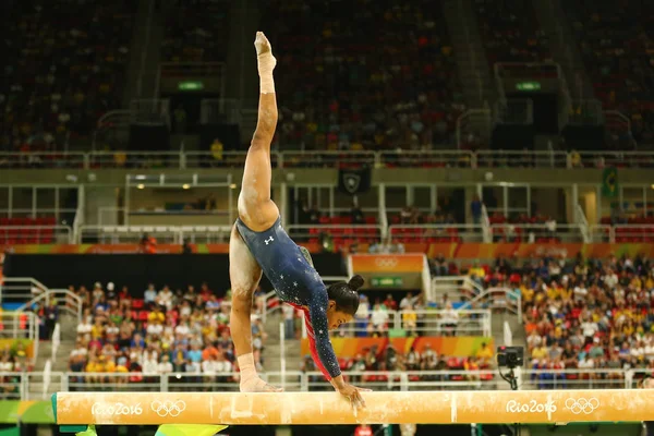 Rio Janeiro Brasilien Augusti 2016 Olympisk Mästare Gabby Douglas Usa — Stockfoto