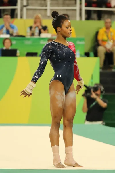 Rio Janeiro Brasil Agosto 2016 Campeã Olímpica Gabby Douglas Dos — Fotografia de Stock