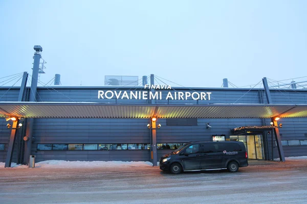 Рованіємі Фінляндія Лютого 2017 Рованіємі Аеропорту Лапландії Фінляндія Офіційний Аеропорту — стокове фото