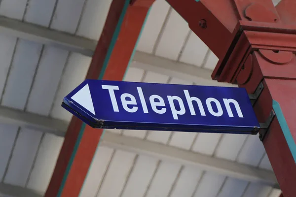 Telefoon Teken Europa — Stockfoto