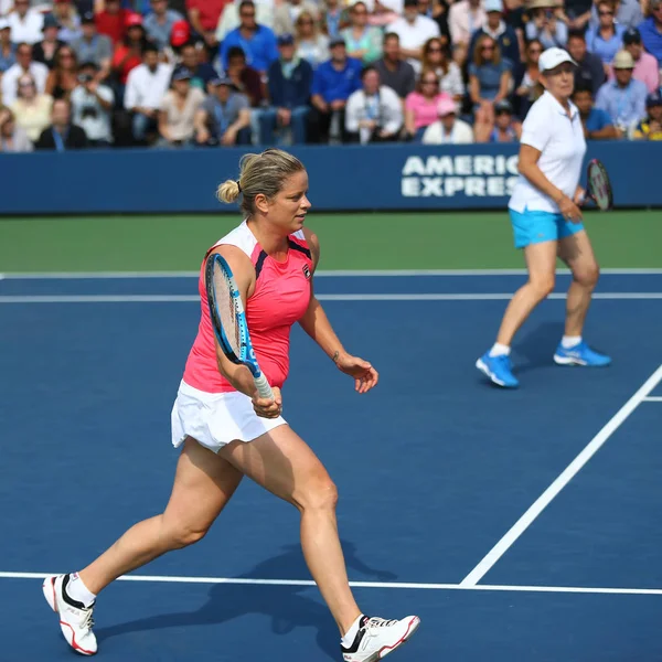 New York Září 2017 Grandslamových Šampionů Martina Navrátilová Kim Clijstersová — Stock fotografie