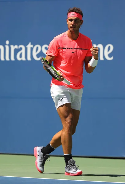 Nova Iorque Setembro 2017 Campeão Grand Slam Rafael Nadal Espanha — Fotografia de Stock