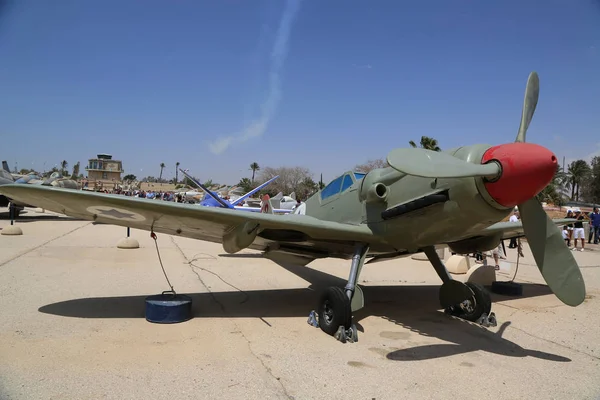 Chacerim Izrael Května 2017 Vintage Stíhacích Letadel Izraelské Air Force — Stock fotografie