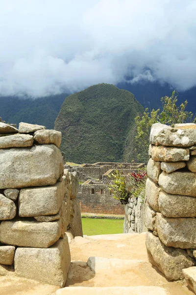 Ruïnes Van Machu Picchu Peru Unesco World Heritage Site Van — Stockfoto