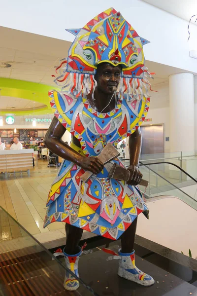 Nassau Bahamas Декабря 2017 Года Статуя Танцовщицы Карнавала Терминале Международного — стоковое фото