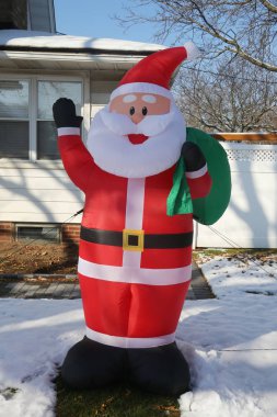 Brooklyn, New York - 10 Aralık 2017: Noel ev dekorasyonu Brooklyn, New York.