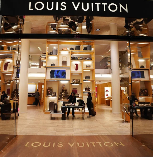 New York December 2017 Louis Vuitton Store Macy Luxury Department — Stock Photo, Image