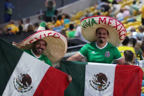 Rio Janeiro Brazylia Sierpnia 2016 Fani Sportu Meksyku Podczas Ceremonii — Zdjęcie stockowe