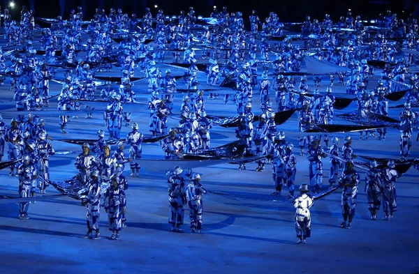 Rio Janeiro Brasil Agosto 2016 Ceremonia Apertura Los Juegos Olímpicos — Foto de Stock