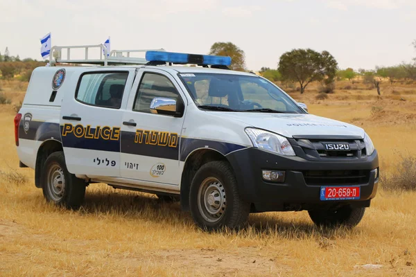 Beersheba Israel May 2017 Israeli Police Car Provides Security Beersheba — Stock Photo, Image