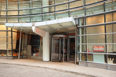 New York - 19 Aralık 2017: İkonik Midtown Fransız restoran Le Cirque Manhattan'da karmaşık Bloomberg Tower'da