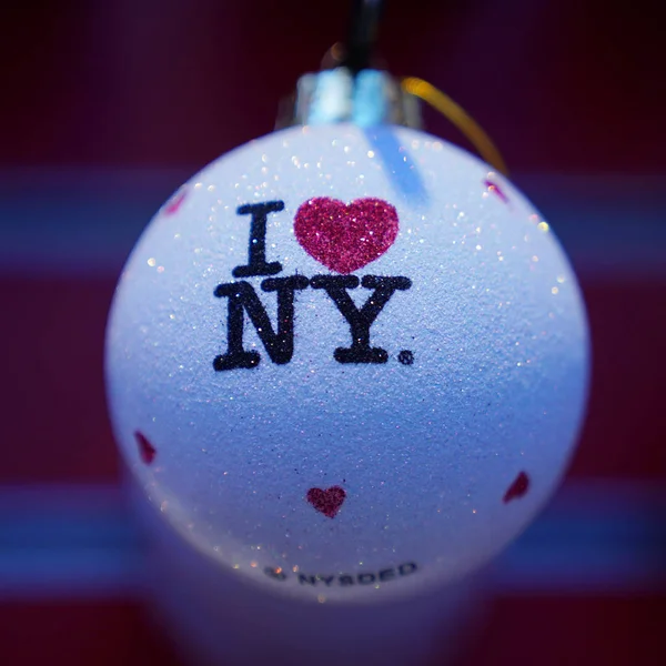 New York December 2017 New York City Tema Christmas Ornament — Stockfoto