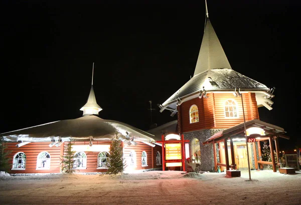 Rovaniemi Finnland Februar 2017 Weihnachtsmannbüro Weihnachtsmanndorf Rovaniemi Der Region Lappland — Stockfoto