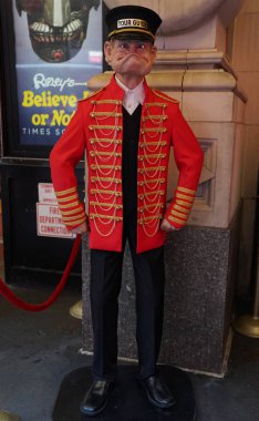 New York - 19 Aralık 2017: New York Madame Tussauds Müzesi. 42nd Street New York'un Times Meydanı yakınında yer alan bir balmumu Müzesi Madame Tussauds New York olduğunu.
