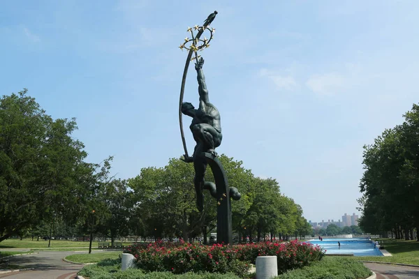 New York September 2016 Rocket Thrower Donald Lue Flushing Meadows — Stock Photo, Image