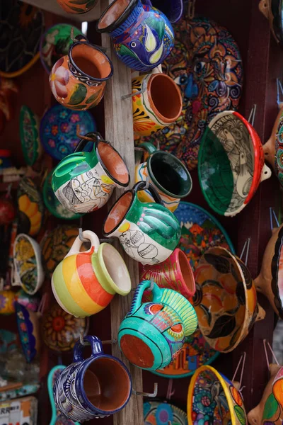 Playa Del Carmen Mexico December 2017 Local Souvenirs Display Beach — Stock Photo, Image