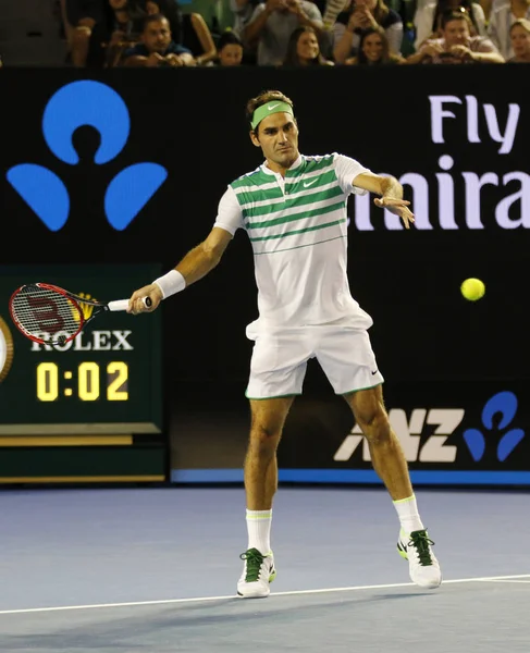 Melbourne Australien Januar 2016 Der Malige Grand Slam Champion Roger — Stockfoto