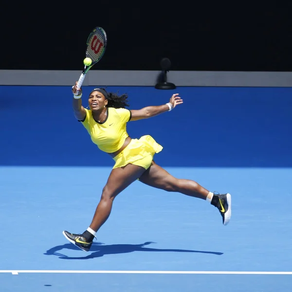 Melbourne Australia Enero 2016 Veintiún Veces Campeona Grand Slam Serena — Foto de Stock