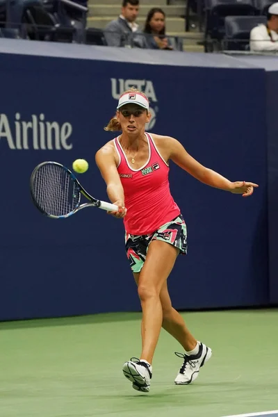 New York Augusti 2017 Professionell Tennisspelare Elise Mertens Belgien Aktion — Stockfoto