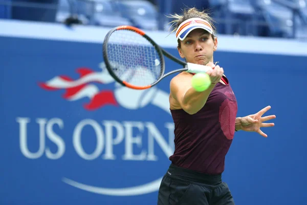 New York Augustus 2017 Professionele Tennisspeelster Simona Halep Van Roemenië — Stockfoto