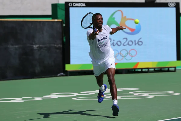 Rio Janeiro Brezilya Ağustos 2016 Profesyonel Tenis Oyuncusu Gael Monfis — Stok fotoğraf