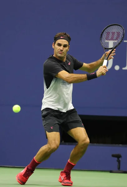 Nueva York Septiembre 2017 Campeón Del Grand Slam Roger Federer — Foto de Stock