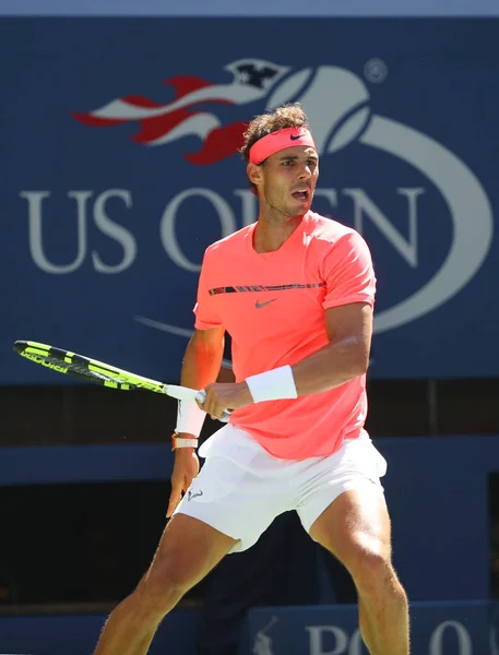 New York Září 2017 Grand Slamu Rafael Nadal Španělska Akci — Stock fotografie