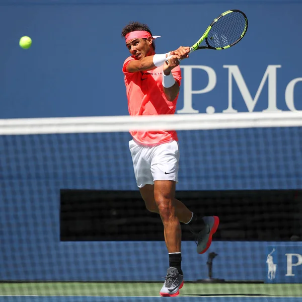 Nova Iorque Setembro 2017 Campeão Grand Slam Rafael Nadal Espanha — Fotografia de Stock