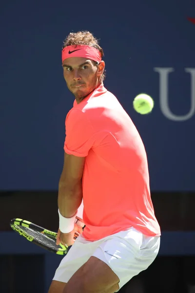 New York Září 2017 Grand Slamu Rafael Nadal Španělska Akci — Stock fotografie