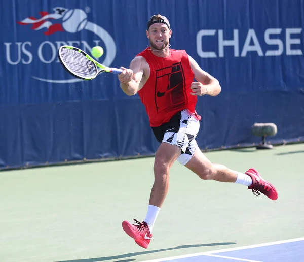 New York August 2017 Tennisprofi Jack Sock United States Trainiert — Stockfoto