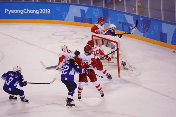 Kwandong South Korea February 2018 Olympic Champion Team Usa Action — Stock Photo, Image