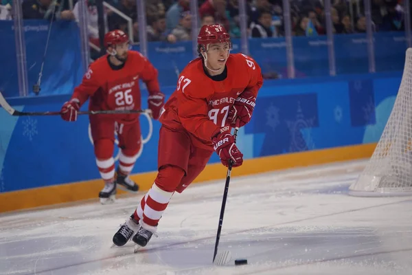 Gangneung Corea Del Sur Febrero 2018 Campeona Olímpica Nikita Gusev —  Fotos de Stock