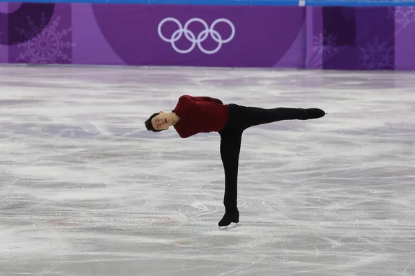 Gangneung Південна Корея Лютого 2018 Олімпійська Чемпіонка Патрік Чен Канади — стокове фото