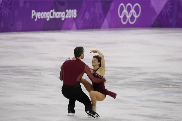 Gangneung Sydkorea Februari 2018 Bronsmedaljörer Meagan Duhamel Och Eric Radford — Stockfoto