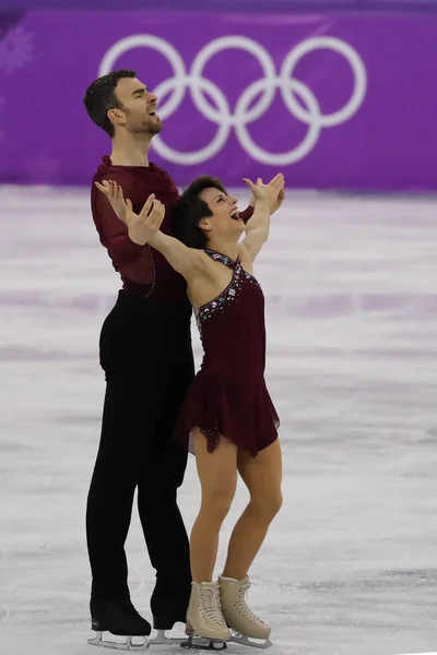 Gangneung Південна Корея Лютого 2018 Були Бронзовими Призерами Меган Дюамель — стокове фото