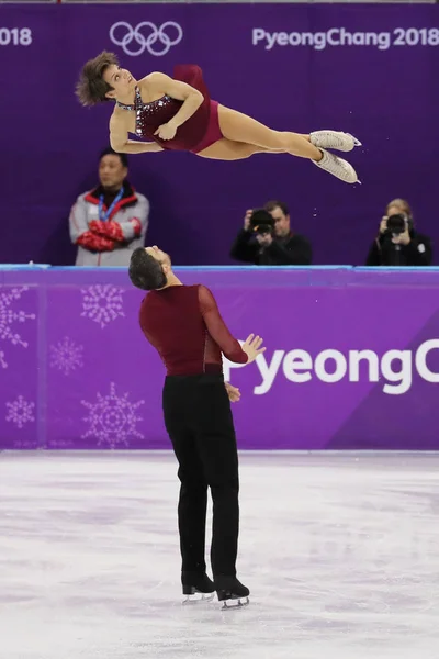 Gangneung Південна Корея Лютого 2018 Були Бронзовими Призерами Меган Дюамель — стокове фото