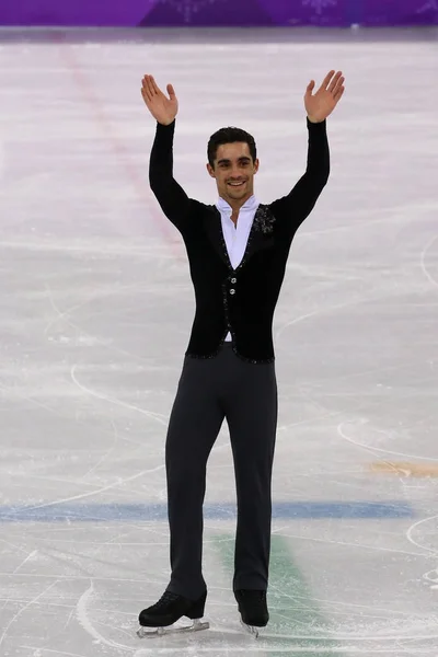 Gangneung South Korea February 2018 Bronze Medalist Javier Fernandez Spain — Stock Photo, Image