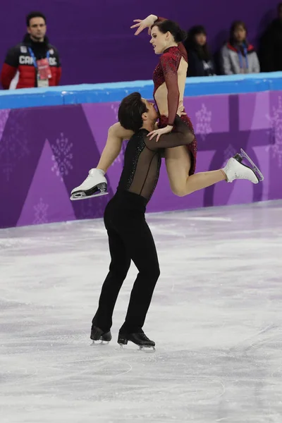 대한민국 2018 올림픽 챔피언 캐나다의 이벤트 아이스 2018 올림픽에서 — 스톡 사진