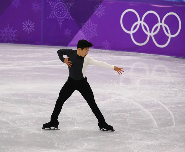 Gangneung Південна Корея Лютого 2018 Натан Чень Сполучених Штатів Виконує — стокове фото