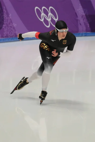 Gangneung Zuid Korea Februari 2018 Vijf Keer Olympisch Kampioen Claudia — Stockfoto