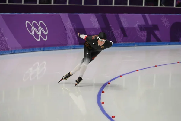 Gangneung Zuid Korea Februari 2018 Vijf Keer Olympisch Kampioen Claudia — Stockfoto