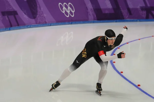 Gangneung Zuid Korea Februari 2018 Vijf Keer Olympisch Kampioen Claudia — Stockfoto